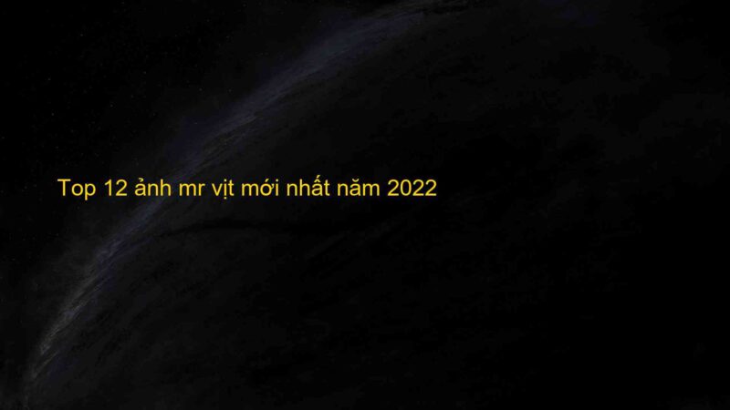 Top 12 ảnh mr vịt mới nhất năm 2022