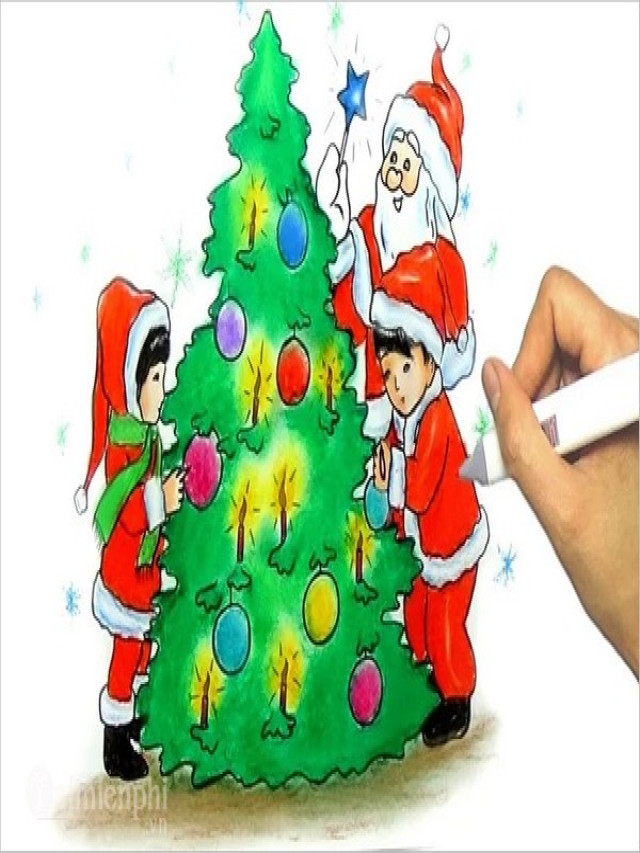 11 bài hay về Vẽ Tranh Lễ Hội Noel