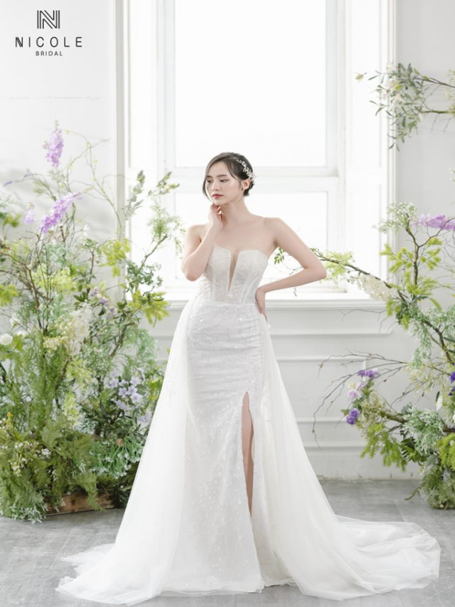 25+ mẫu Váy cưới đuôi cá đẹp nhất mùa cưới 2022 - Nicole Bridal