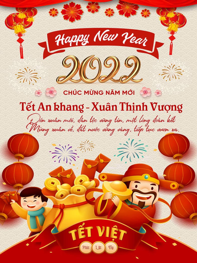 Ảnh Chúc Mừng Năm Mới 2022 ❤️ Hình Chúc Tết Đẹp Nhất