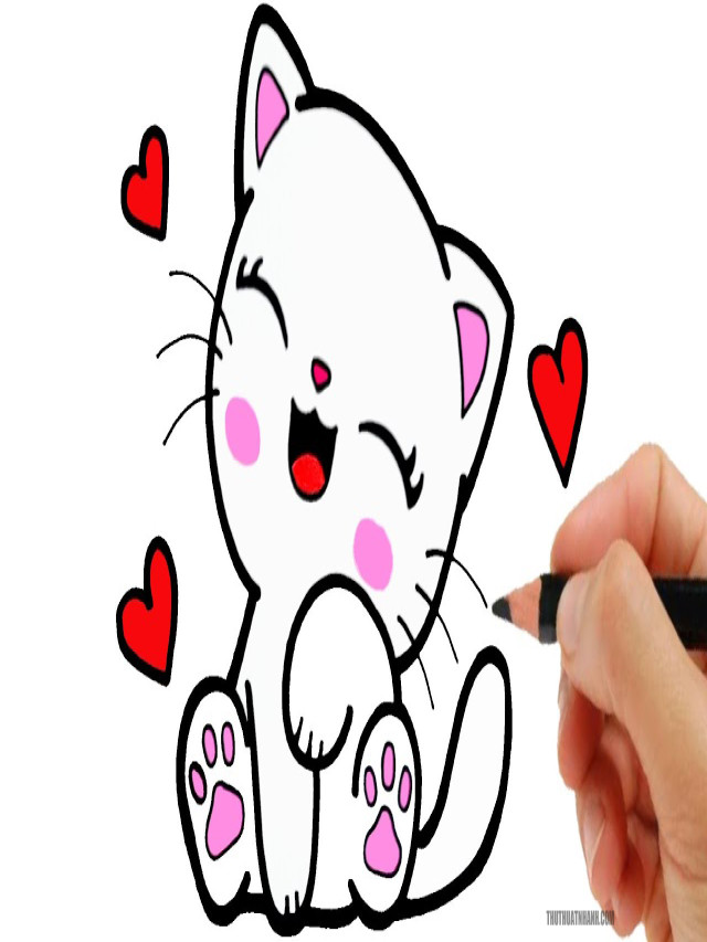 Cực Hot: 28 Cách vẽ con mèo dễ thương đơn giản, đẹp nhất cho các bé - Mê Nhà Đẹp - Nội Thất Pmax