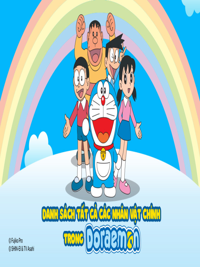 Danh Sách Tất Cả Các Nhân Vật Chính Trong Doraemon