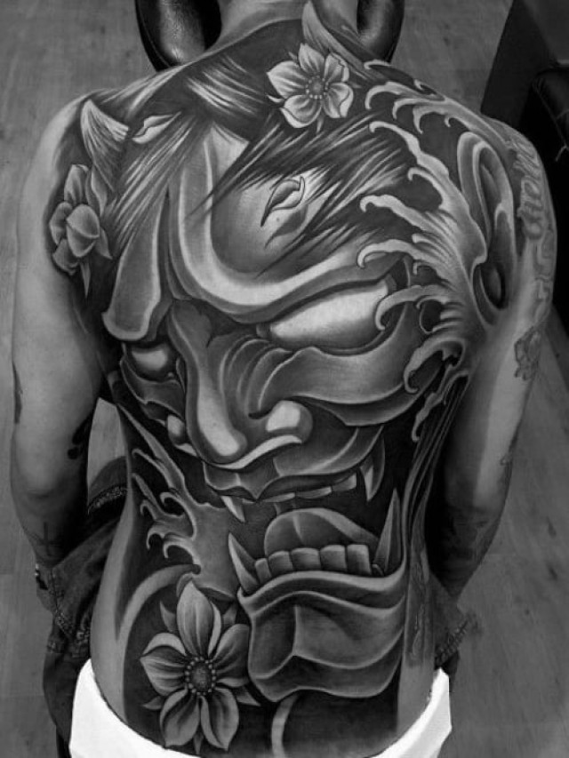 Hình Xăm Mặt Quỷ Kín Lưng Đẹp ❤️ Tattoo Mặt Quỷ Cho Nam - Blog Thú Vị