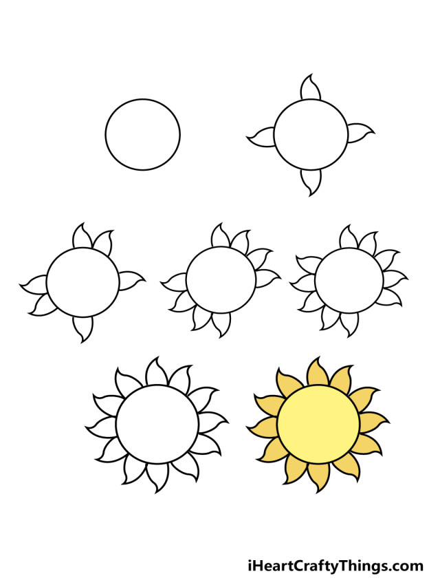 Hướng dẫn chi tiết cách vẽ ông mặt trời đơn giản với 7 bước cơ bản - Thiết kế nhà đẹp