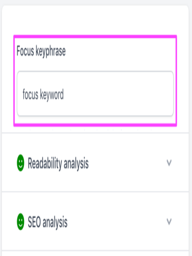 The perfect focus keyword for your post or page