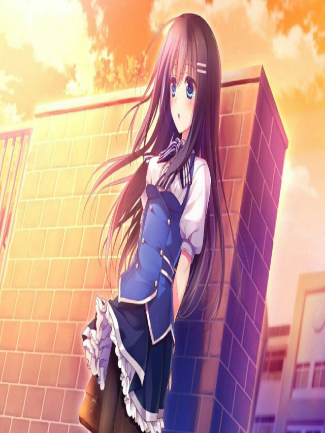 Hình ảnh Anime girl tóc tím đẹp - Blog Thú Vị