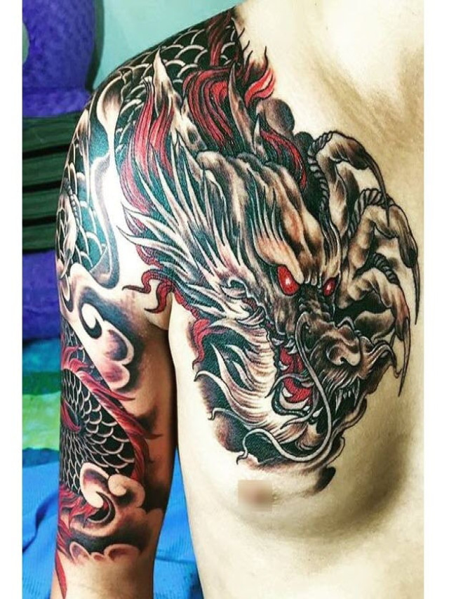 Hình Xăm Rồng Đẹp ❤️ 1001 Tattoo Xăm Đầu Rồng Chất