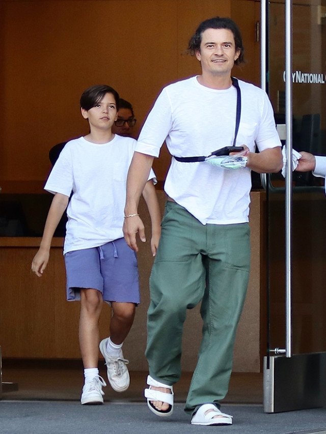 Orlando Bloom & Miranda Kerr’s Son Flynn, 11, Is So Tall & Looks Just Like Dad On Beverly Hills Outing